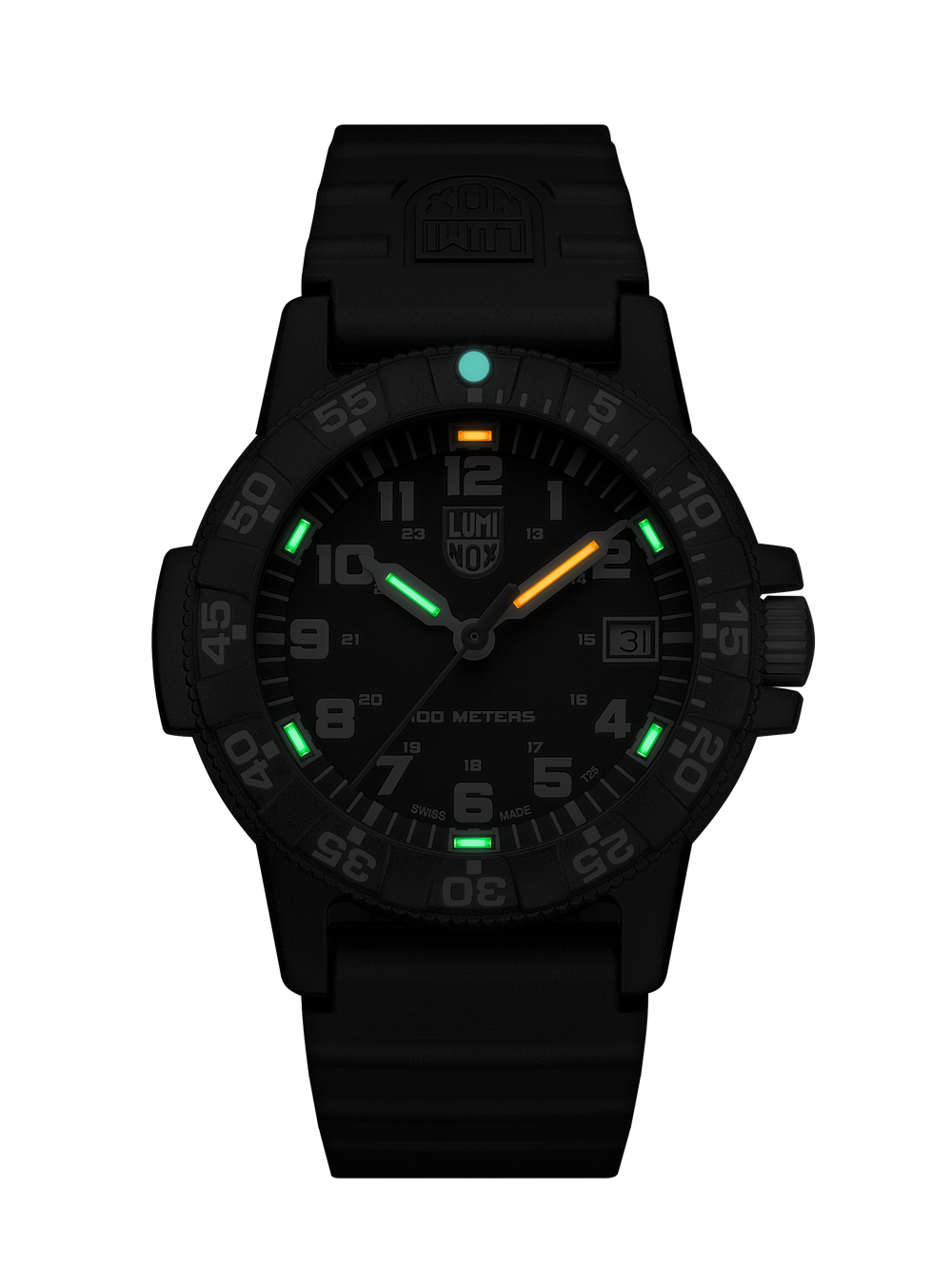 Leatherback Sea Turtle Sort / Sort / Hvit 39mm