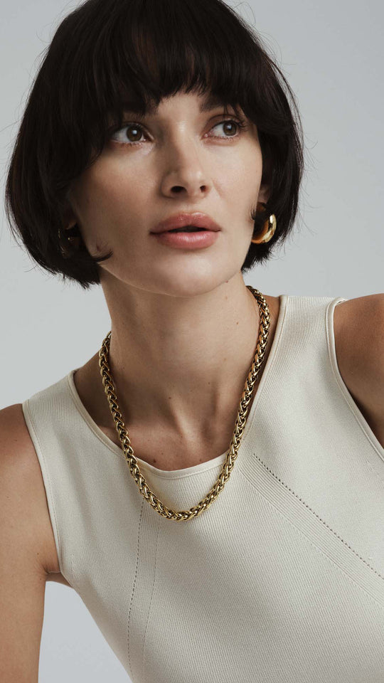 Rebel Chain Necklace Gold