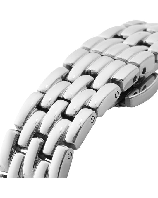 Classic Square Stål / Hvit 18x19mm