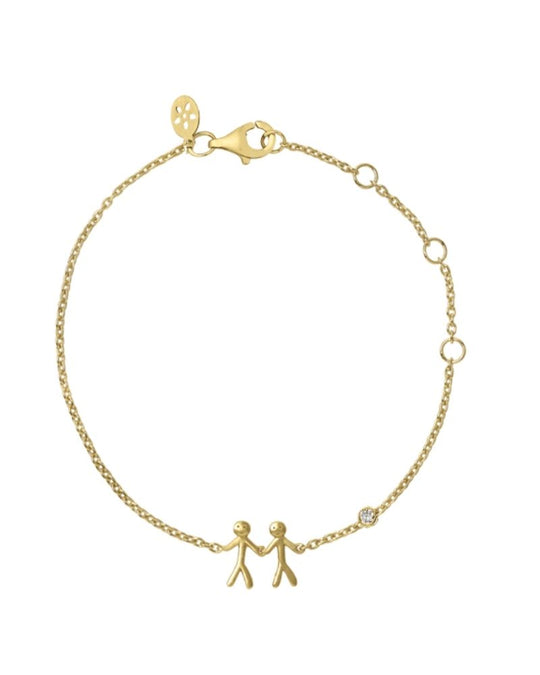 Together My Love Bracelet Gold