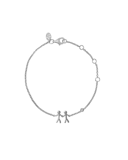 Together My Love Bracelet Silver