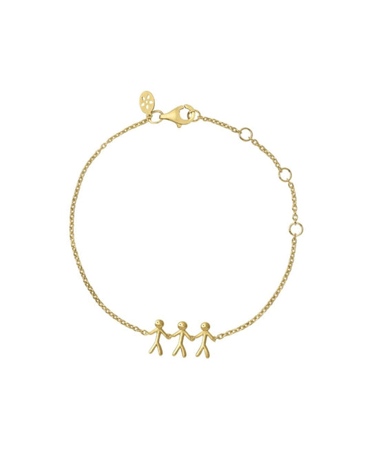 Together Family 3 Bracelet Gold