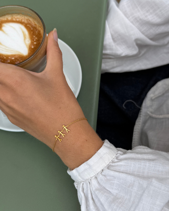 Together Family 3 Bracelet Gold