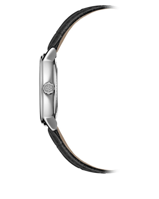 Maestro Mens Automatic Skinn / Sølv 39mm