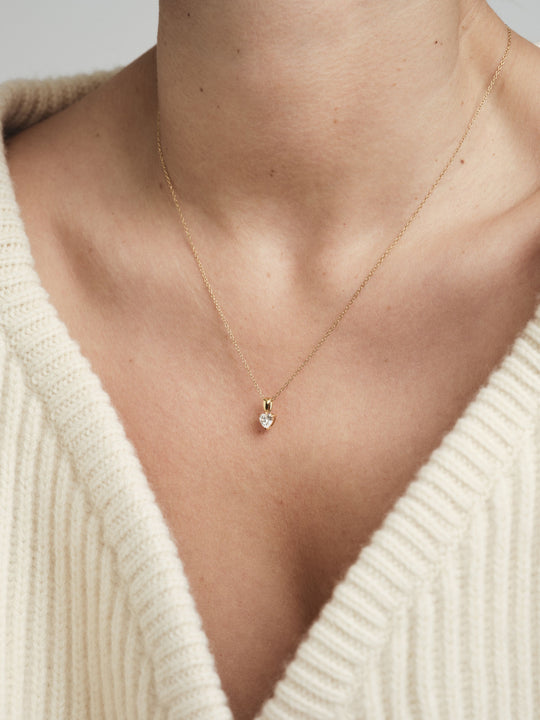 Bonne Necklace Gold - White