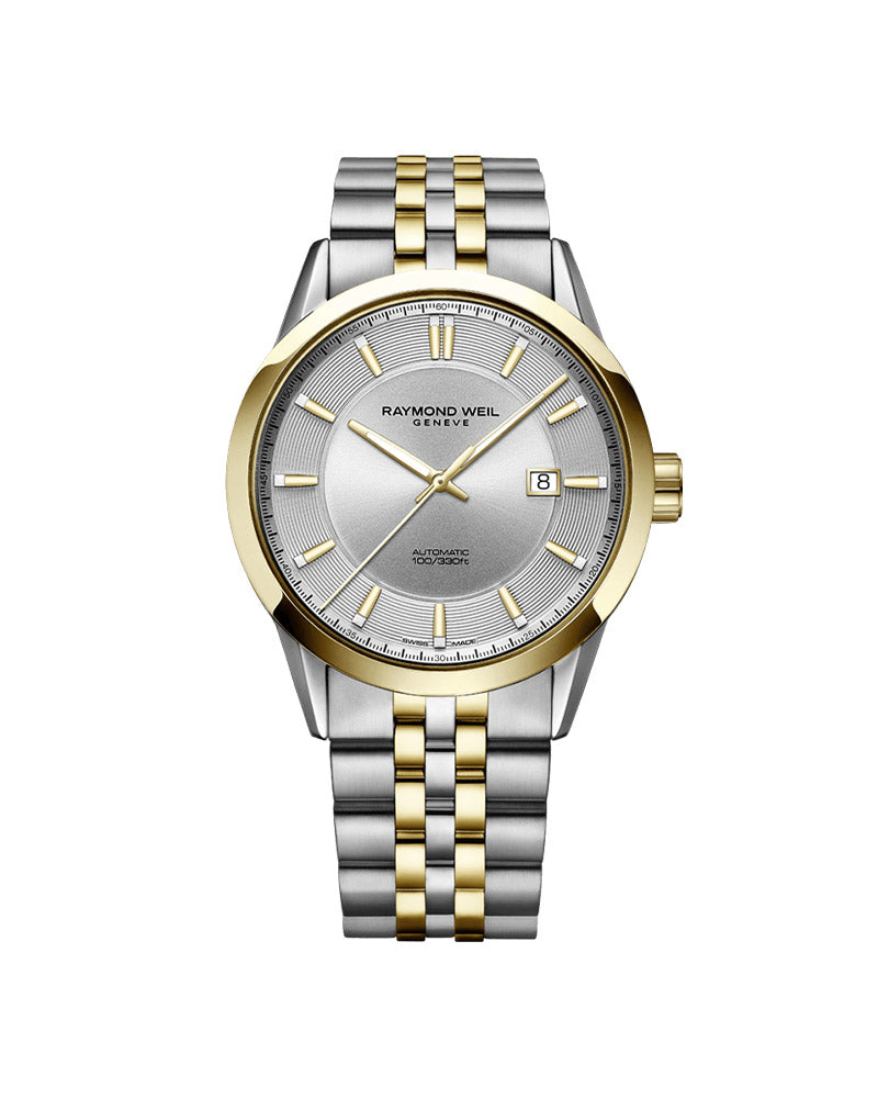 Freelancer Mens Automatic Two-tone stål / Sølv 42mm