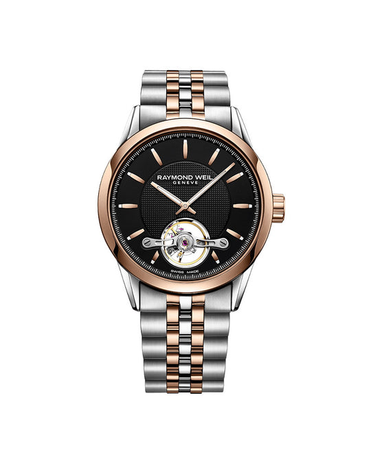 Freelancer Mens Automatic Two-tone stål / Sort 42mm