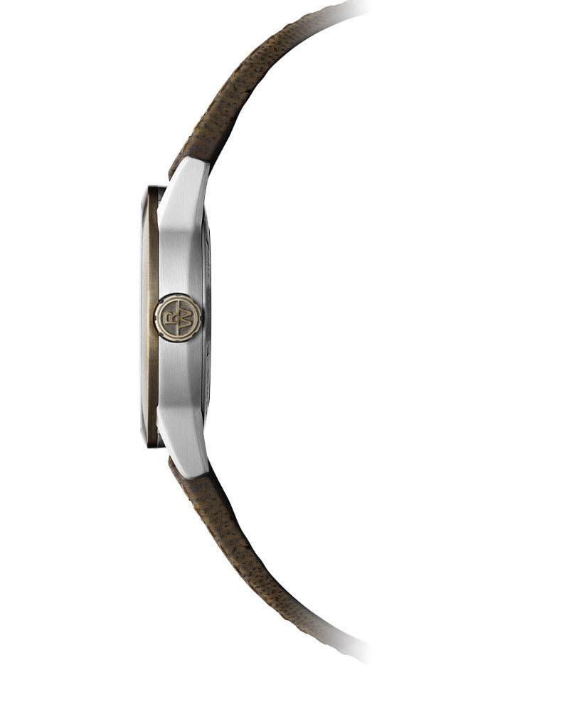 Freelancer Mens Automatic Sort gummi / Sort Skeleton 42mm