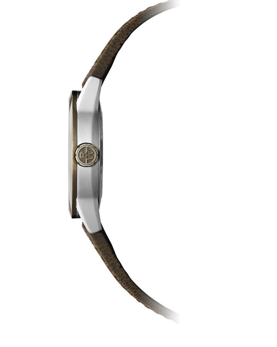 Freelancer Mens Automatic Sort gummi / Sort Skeleton 42mm