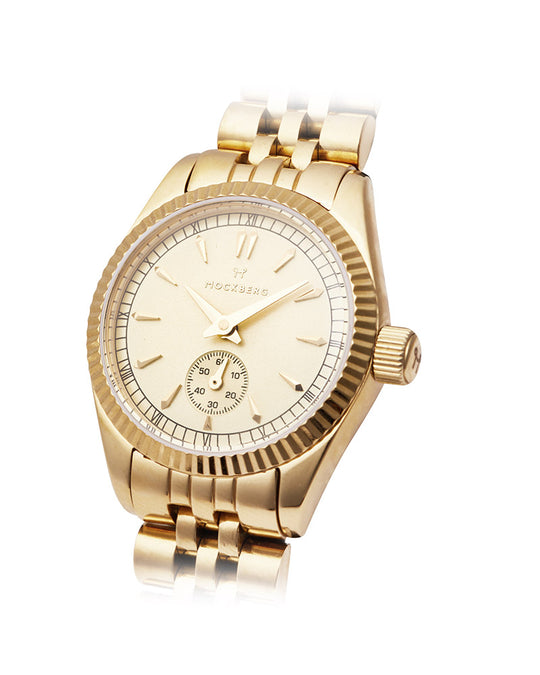 Royal Gullfarget stål / Champagne 28mm