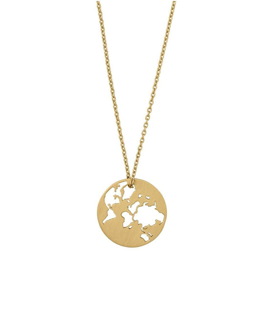 Beautiful World Necklace Gold 45cm