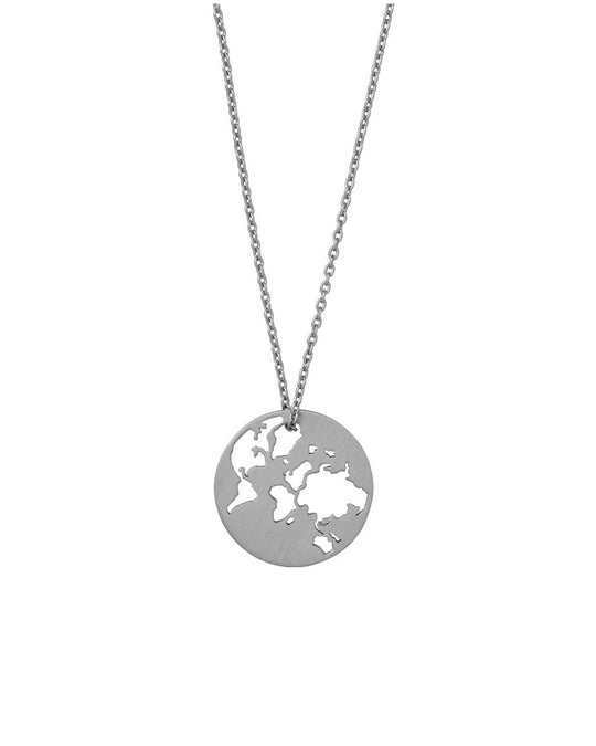 Beautiful World Necklace Silver 45cm