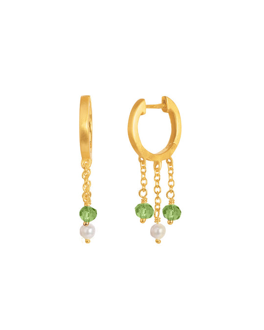 Tienne Hoop Gold Green