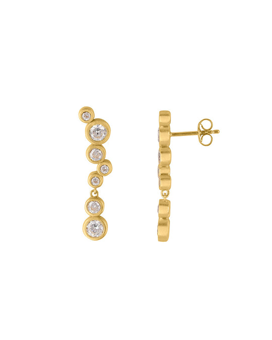 Stardust Earrings Medium Gold