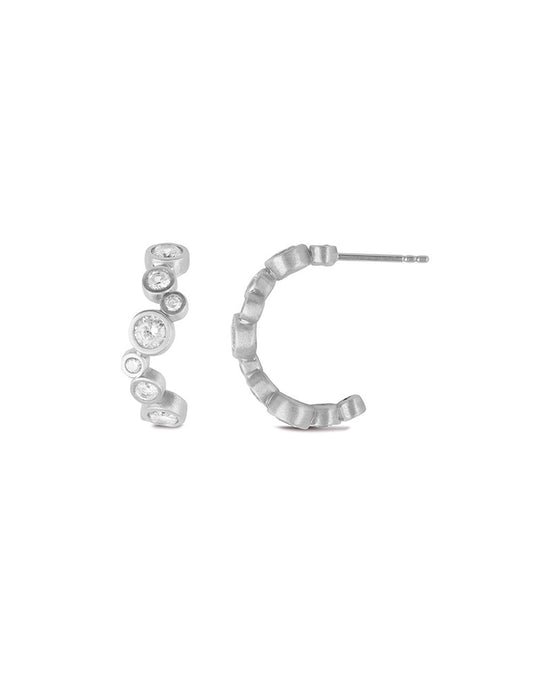 Stardust Hoops Silver