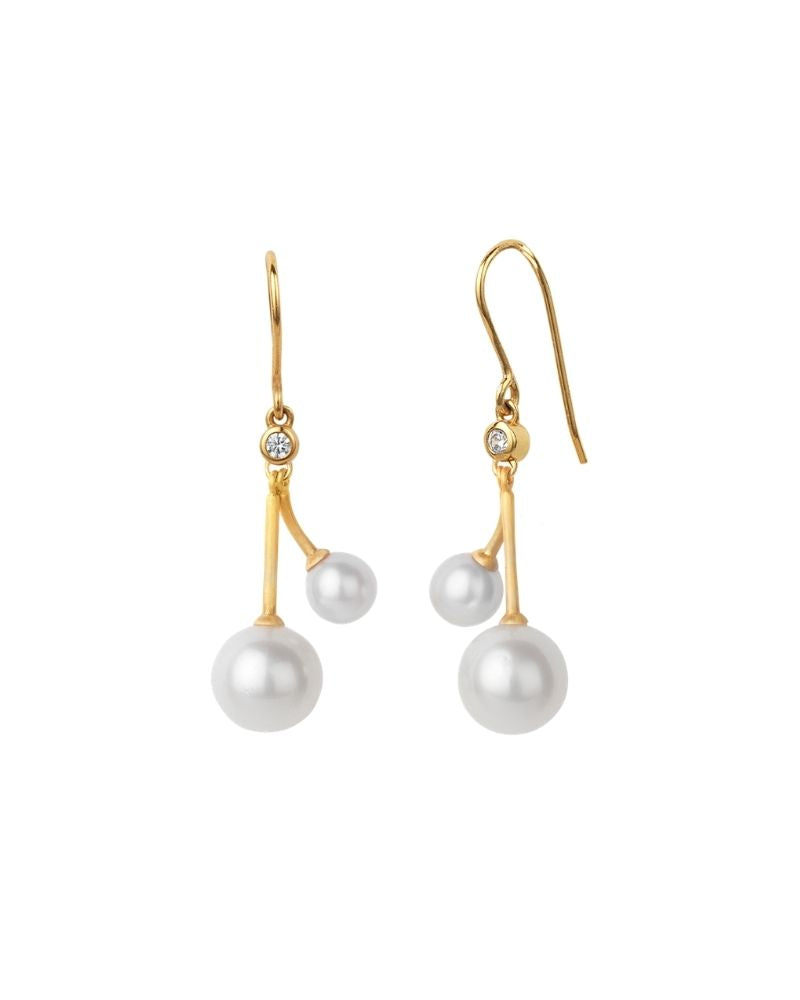 Coco Cherry Earrings Gold