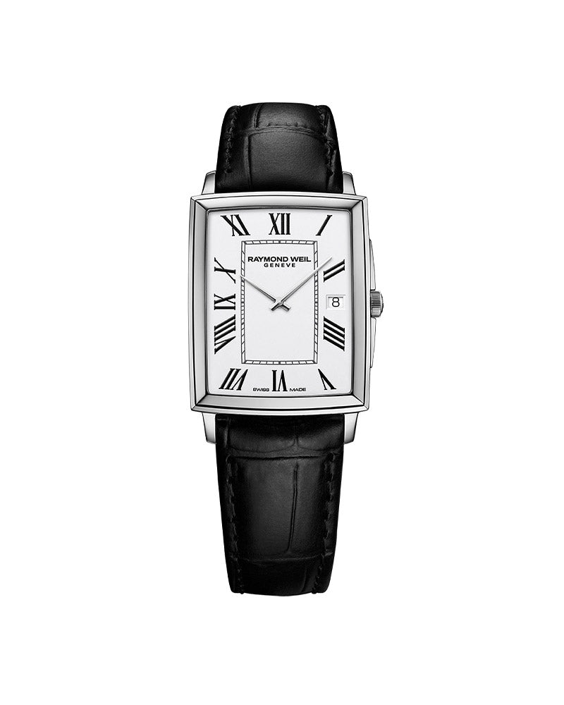 Toccata Mens Rectangular Skinn /Hvit