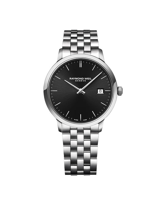 Toccata Mens Stål / Sort 39mm