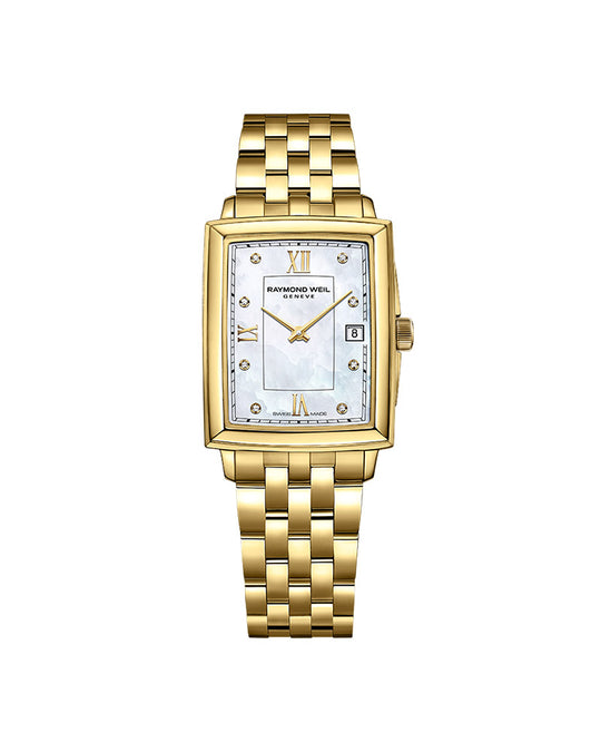 RW Toccata Lady Quartz, Square. MOP dial w/dia, PVD brac, 50m