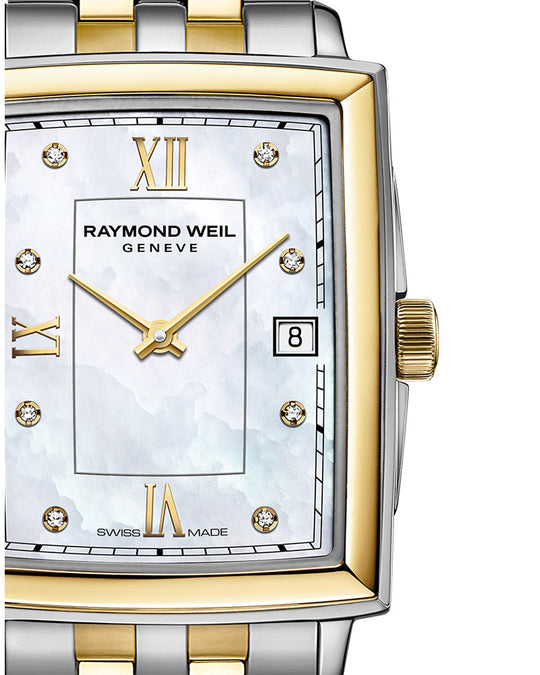 Toccata Ladies Rectangular Diamond Two-tone / Perlemor