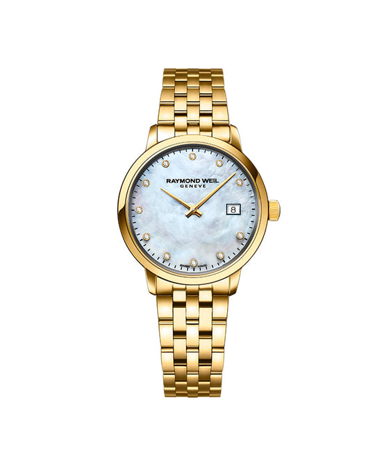 Toccata Ladies Diamond Gullfarget stål / Perlemor 29mm