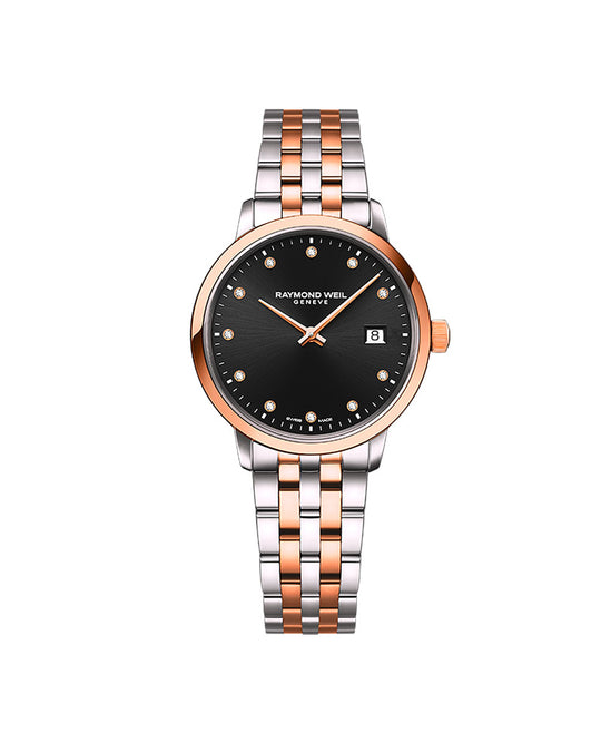 Toccata Ladies Diamond Two-tone / Sort 29mm