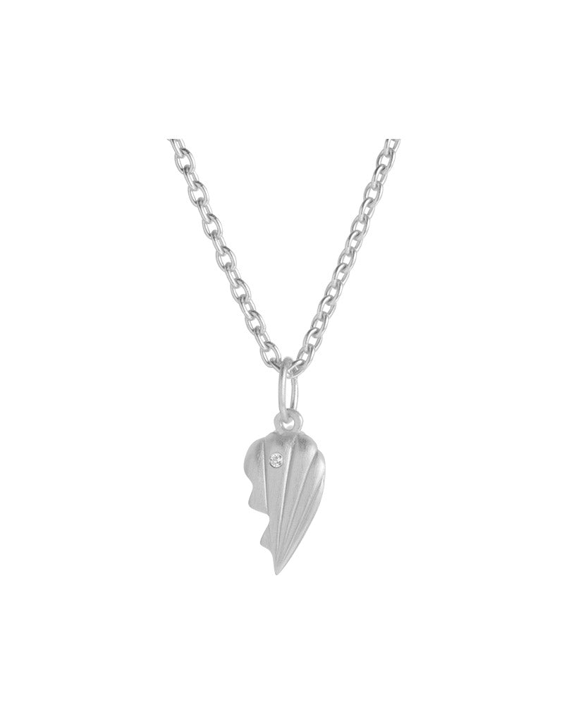 Just Love Half Pendant Silver - Right