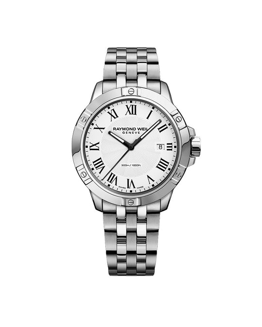 Tango Mens Stål / Hvit 41mm