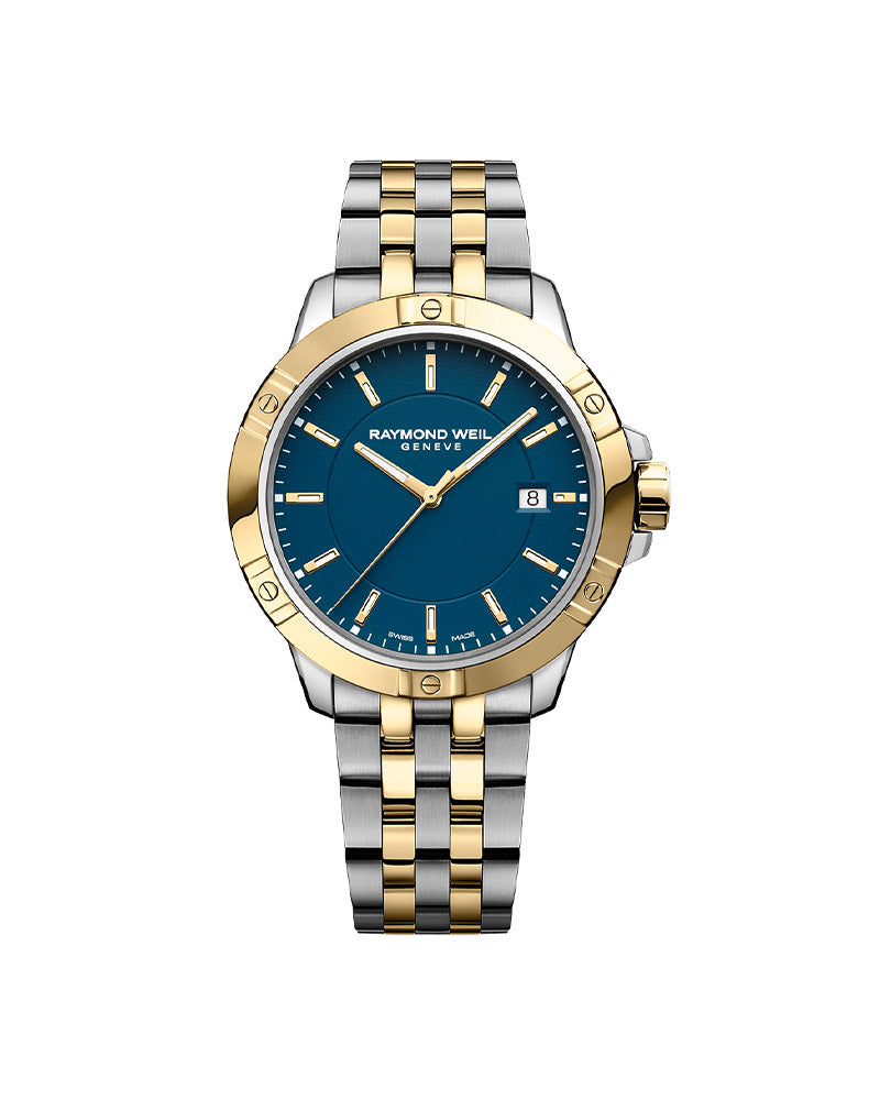 Tango Classic Mens Quartz Two-Tone / Hvit 41mm
