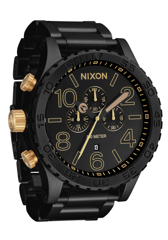 51-30 Chrono Matte Black / Gold 51 mm