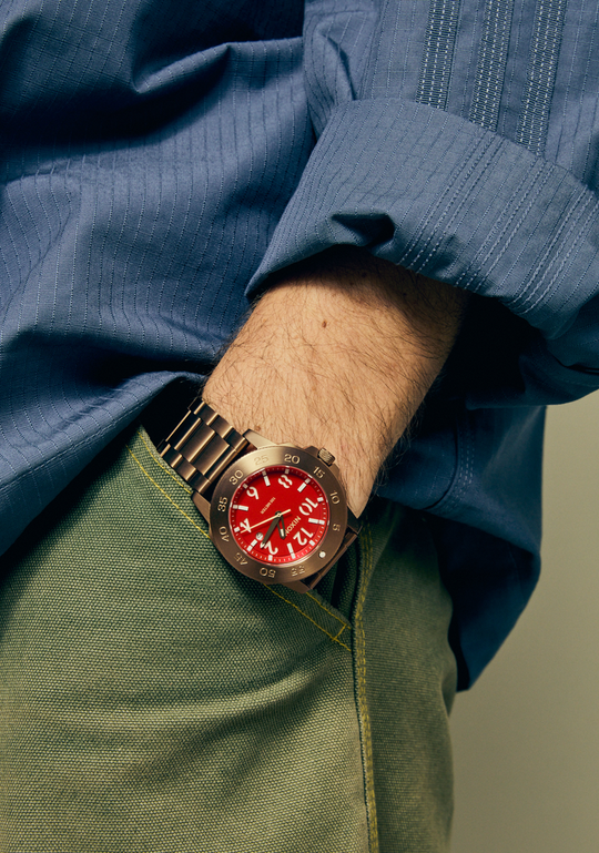Smyth 44 Bronze / Rød 44mm