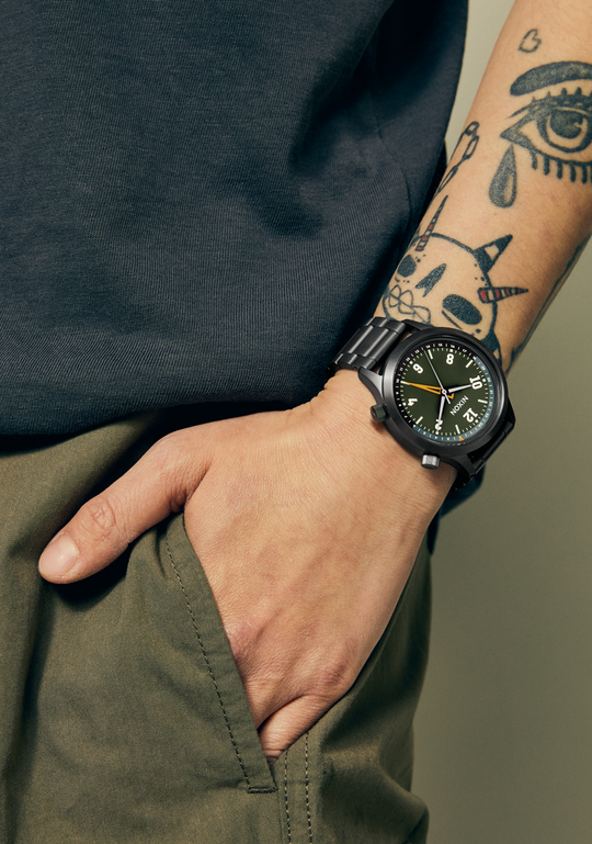 Drifter 40 Gunmetal / Kobu Green 40 mm