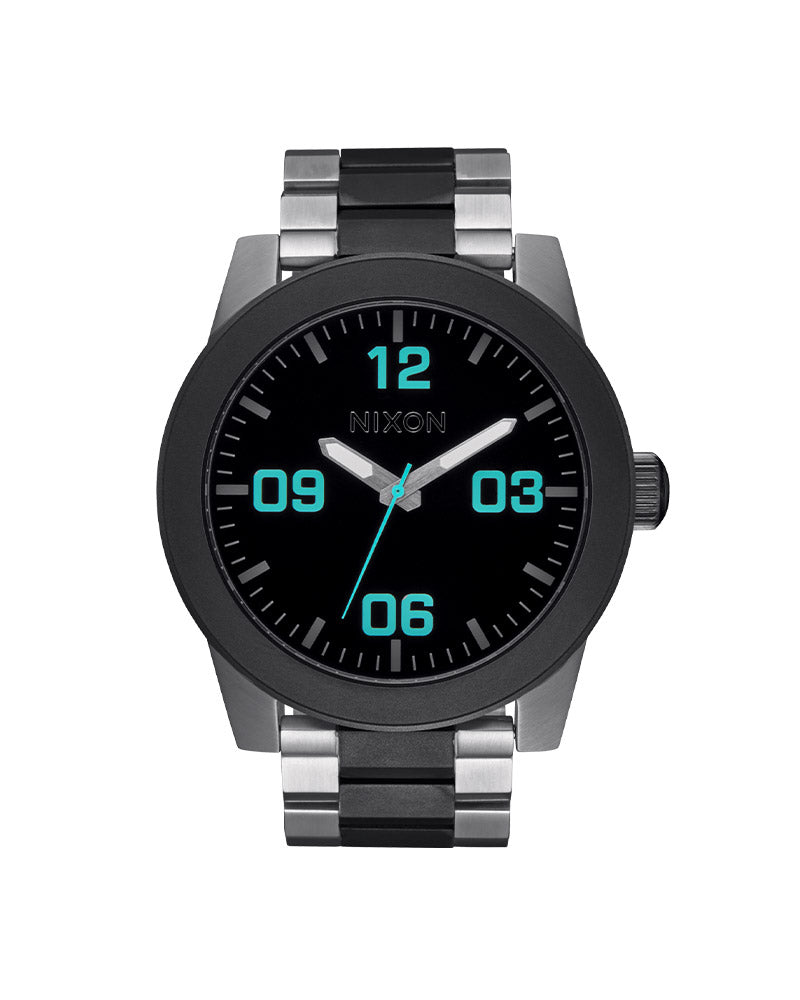 Corperal Silver / Gunmetal 48mm