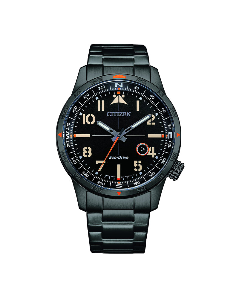 Eco-Drive Sort Stål / Sort 43mm