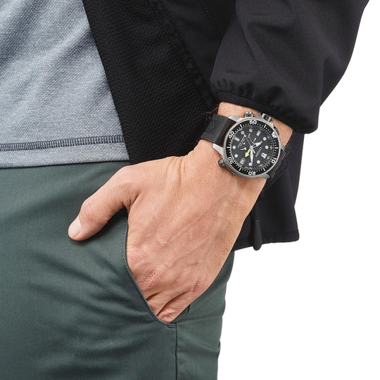 Promaster Aqua Stål / Sort 46mm
