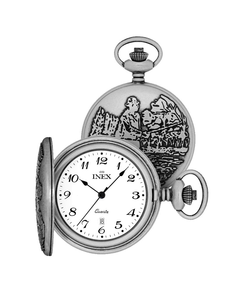 Inex Lommeur Antikk Jeger / Hvit 47mm