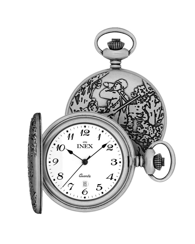 Inex Lommeur Antikk Fisker / Hvit 47mm