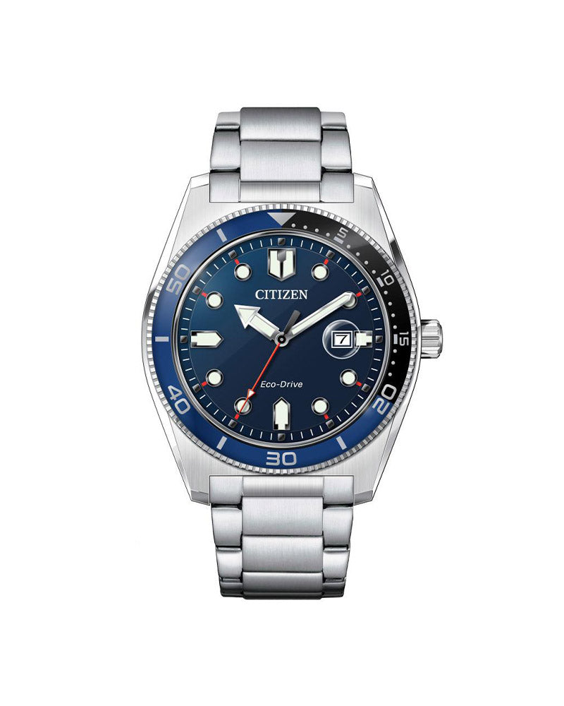Marine Eco-Drive Stål / Blå 43mm