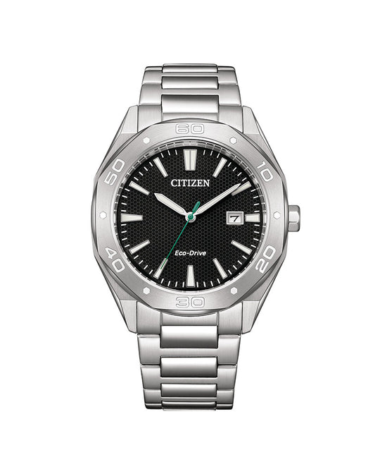 Eco-Drive Mens Stål / Sort 41mm