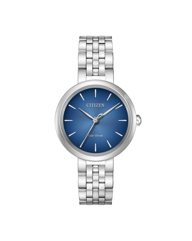 Dress Eco-Drive Lady Stål / Blå 28mm