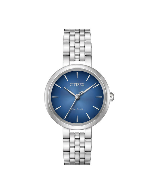 Dress Eco-Drive Lady Stål / Blå 28mm