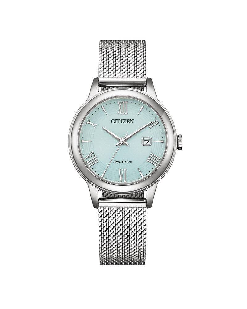 Eco-Drive Lady Stål / Lys Blå Perlemor 31,5mm