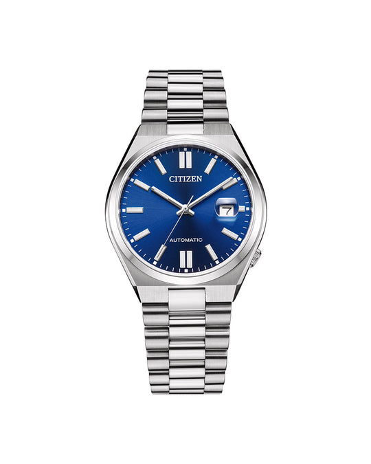 Tsuyosa Automatic Stål / Blå 40mm
