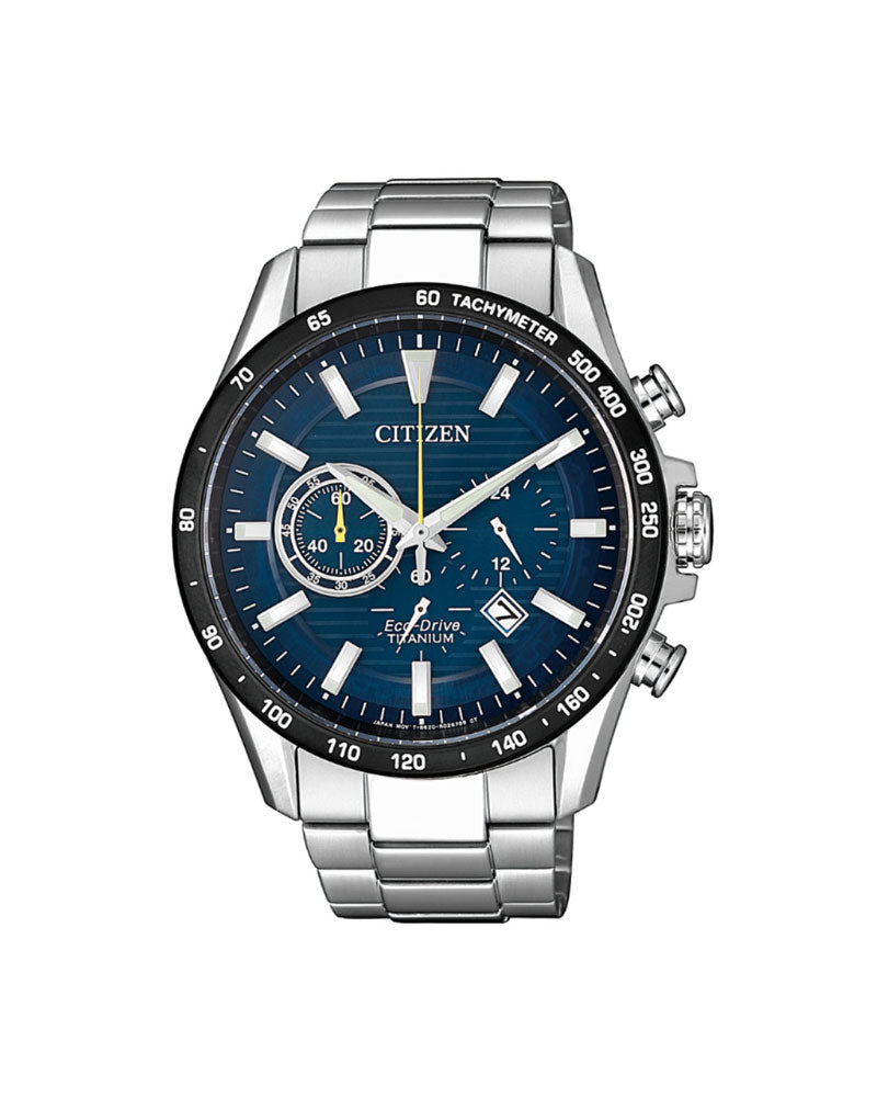 Eco-Drive Kronograf Titan / Blå 42mm