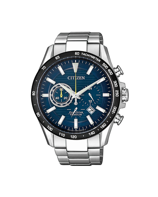 Eco-Drive Kronograf Titan / Blå 42mm