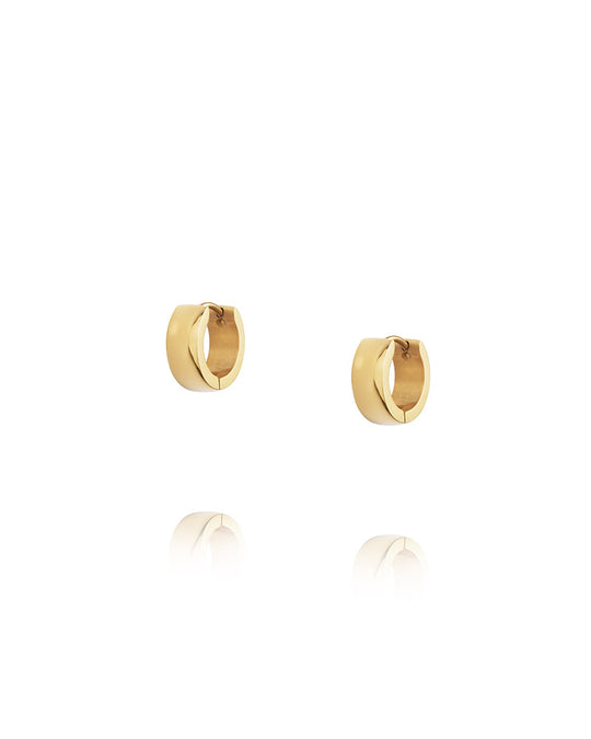 Chunky Gold Hoops Small