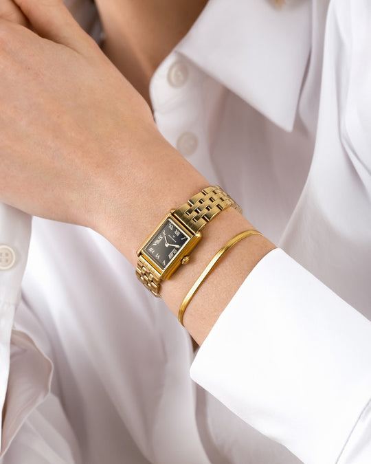 Thin Snake Bracelet Gold Medium