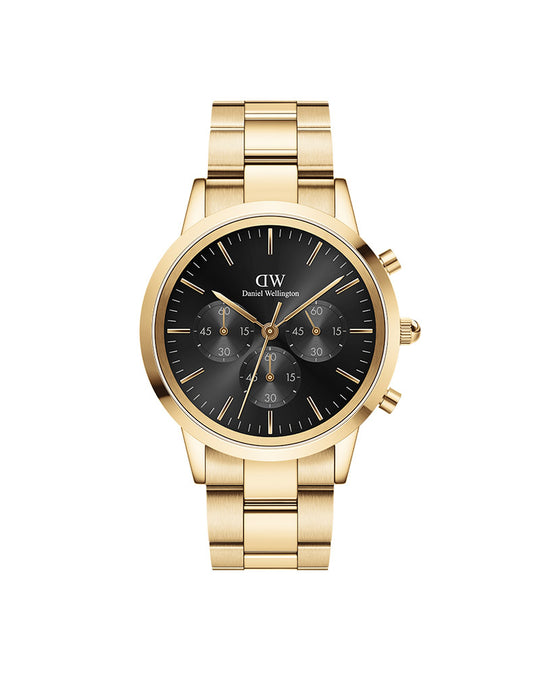 Iconic Chrono Gold / Black Sunray 42mm