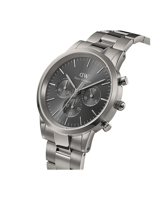 Iconic Chrono Silver / Anthracite Sunray 42mm