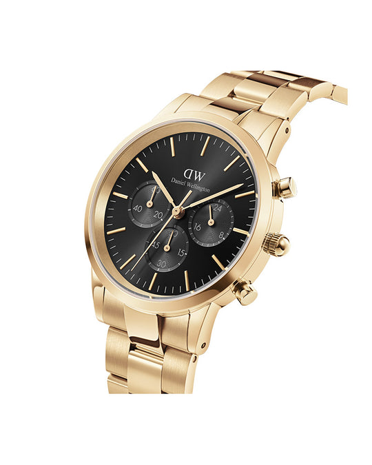 Iconic Chrono Gold / Black Sunray 42mm